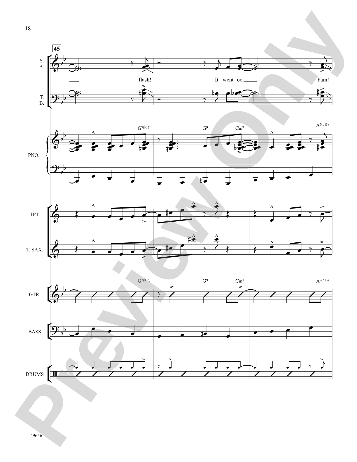 Orange Colored Sky: Choral SoundPax