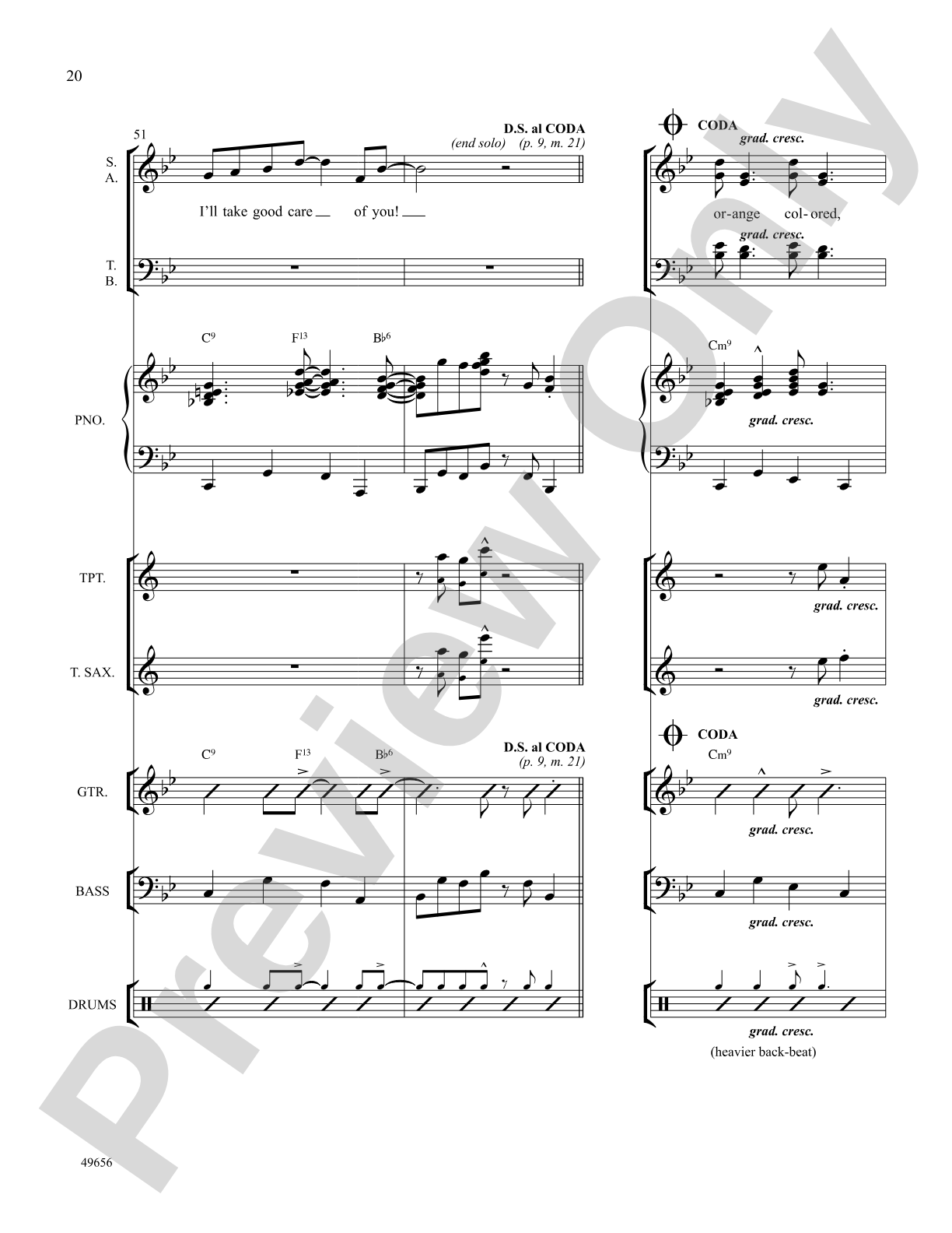 Orange Colored Sky: Choral SoundPax