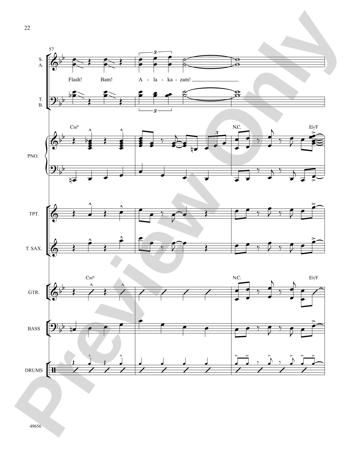 Orange Colored Sky: Choral SoundPax