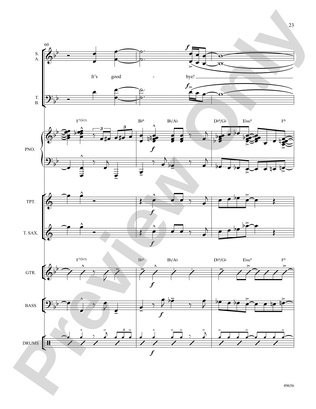 Orange Colored Sky: Choral SoundPax