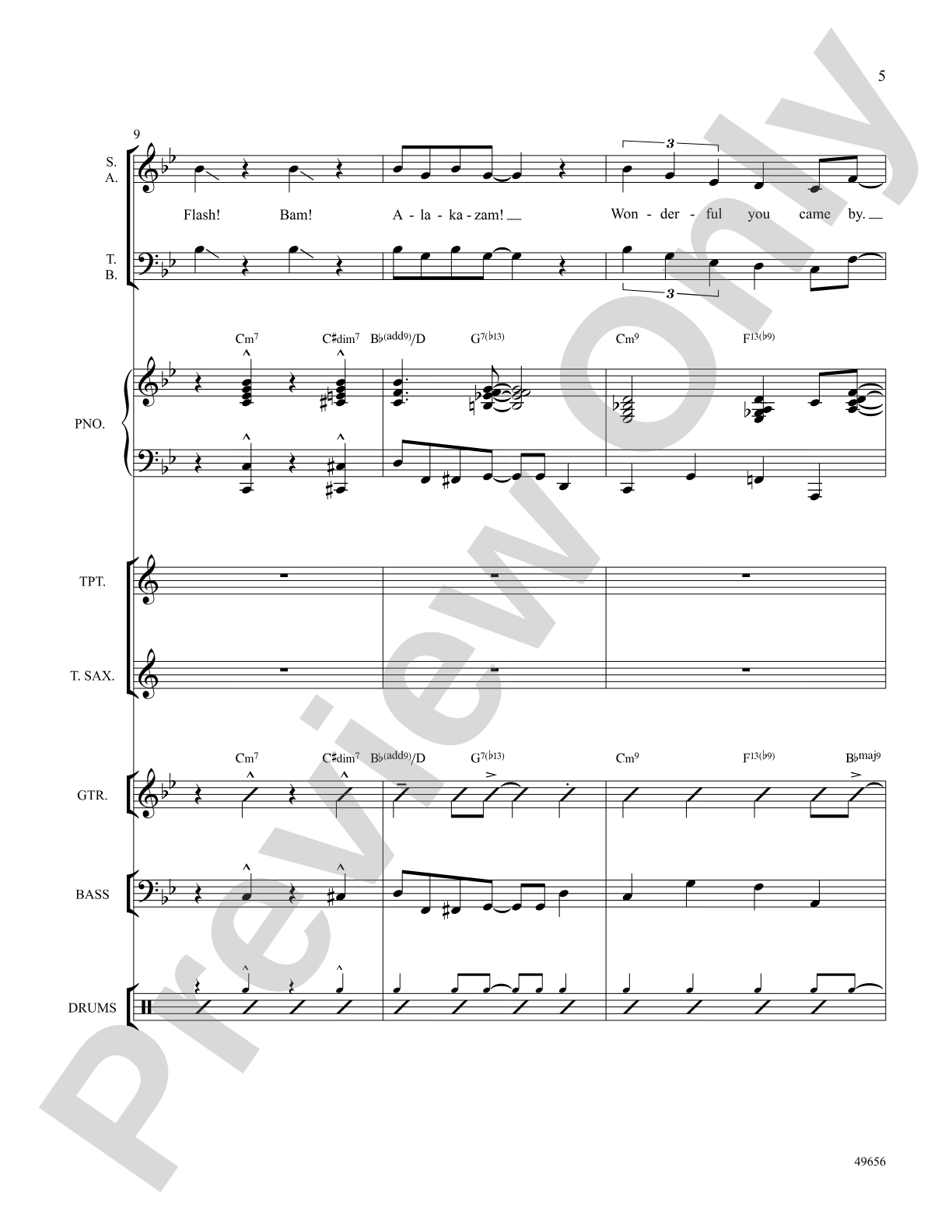 Orange Colored Sky: Choral SoundPax