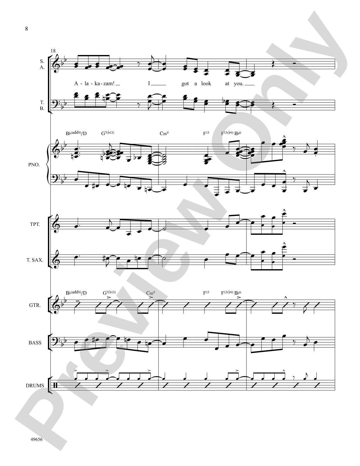 Orange Colored Sky: Choral SoundPax