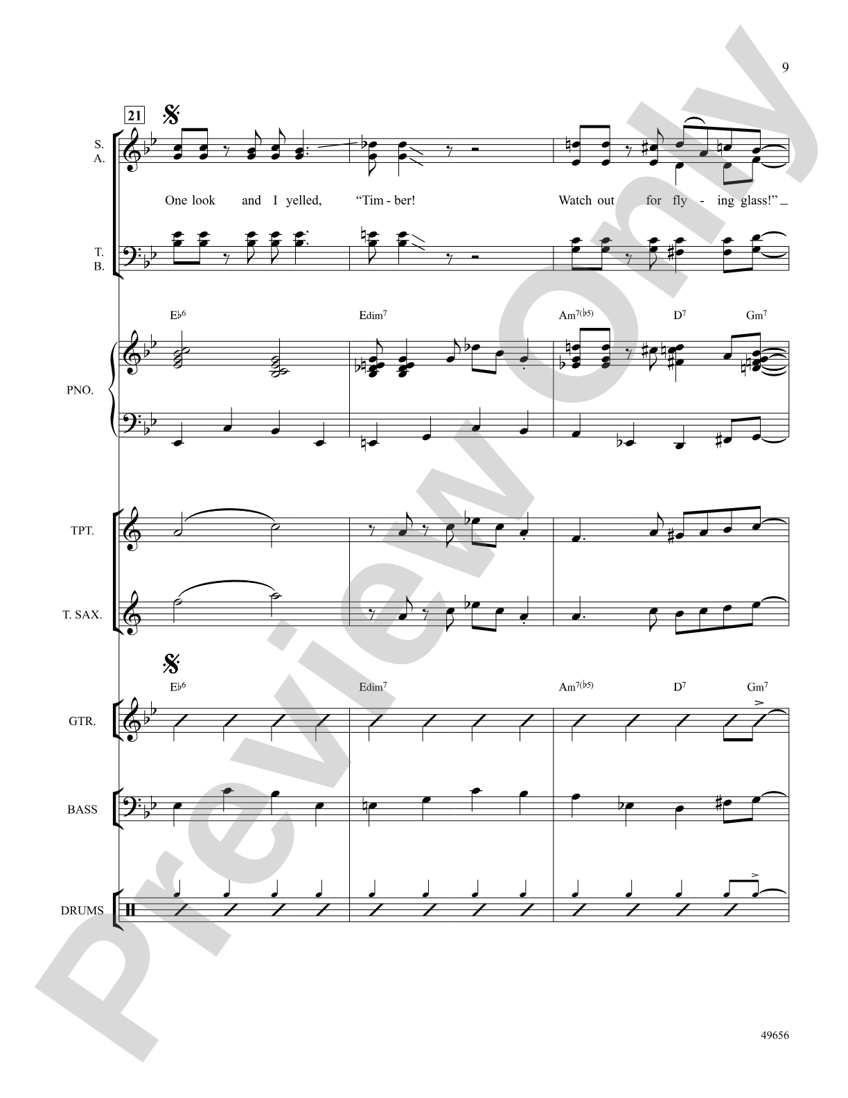 Orange Colored Sky: Choral SoundPax