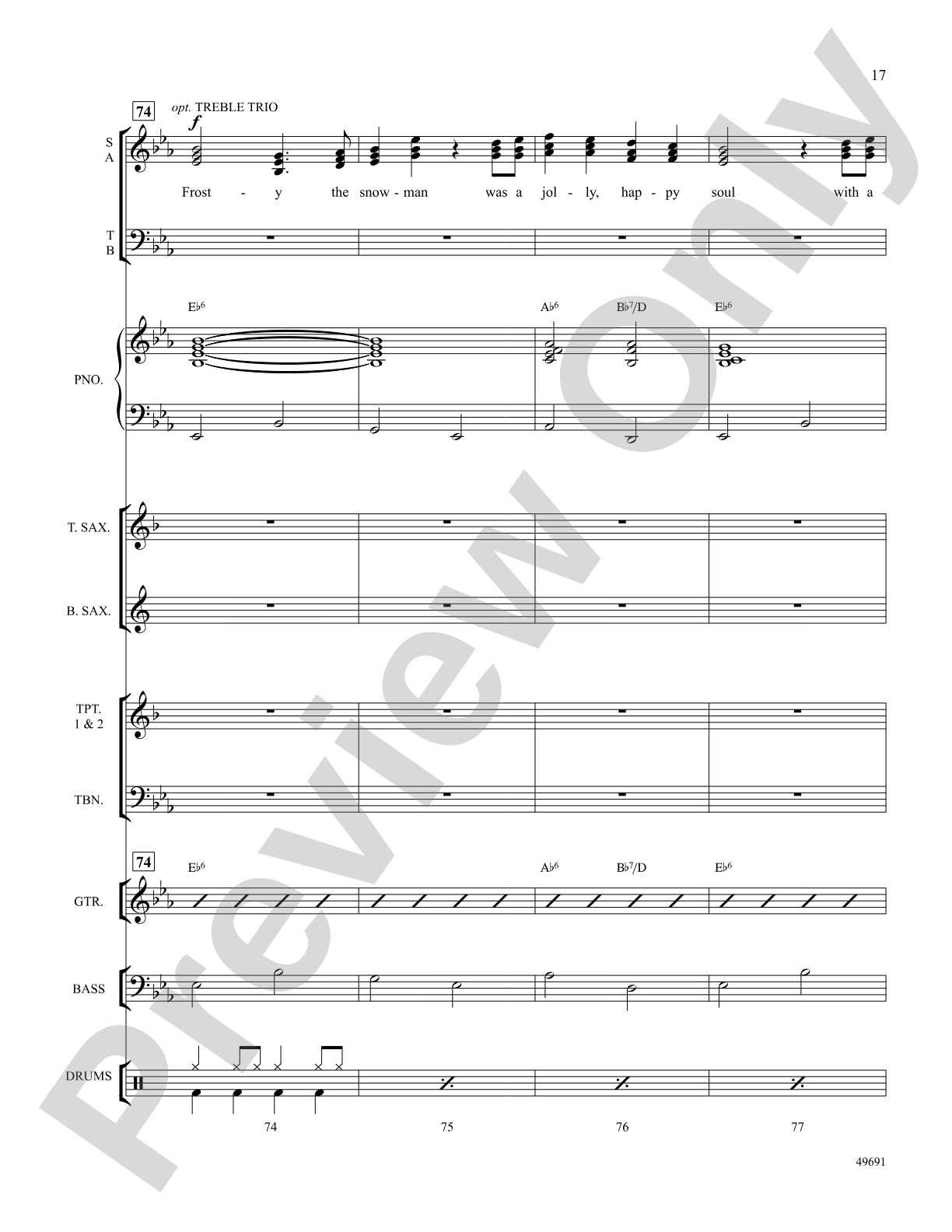 Frosty the Snowman: Choral SoundPax