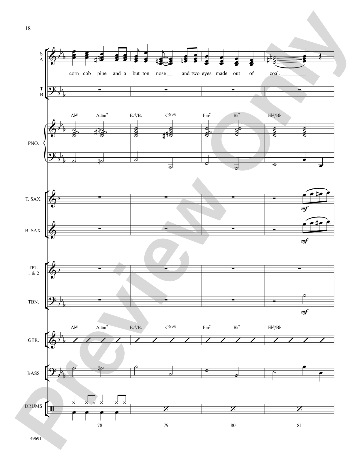 Frosty the Snowman: Choral SoundPax