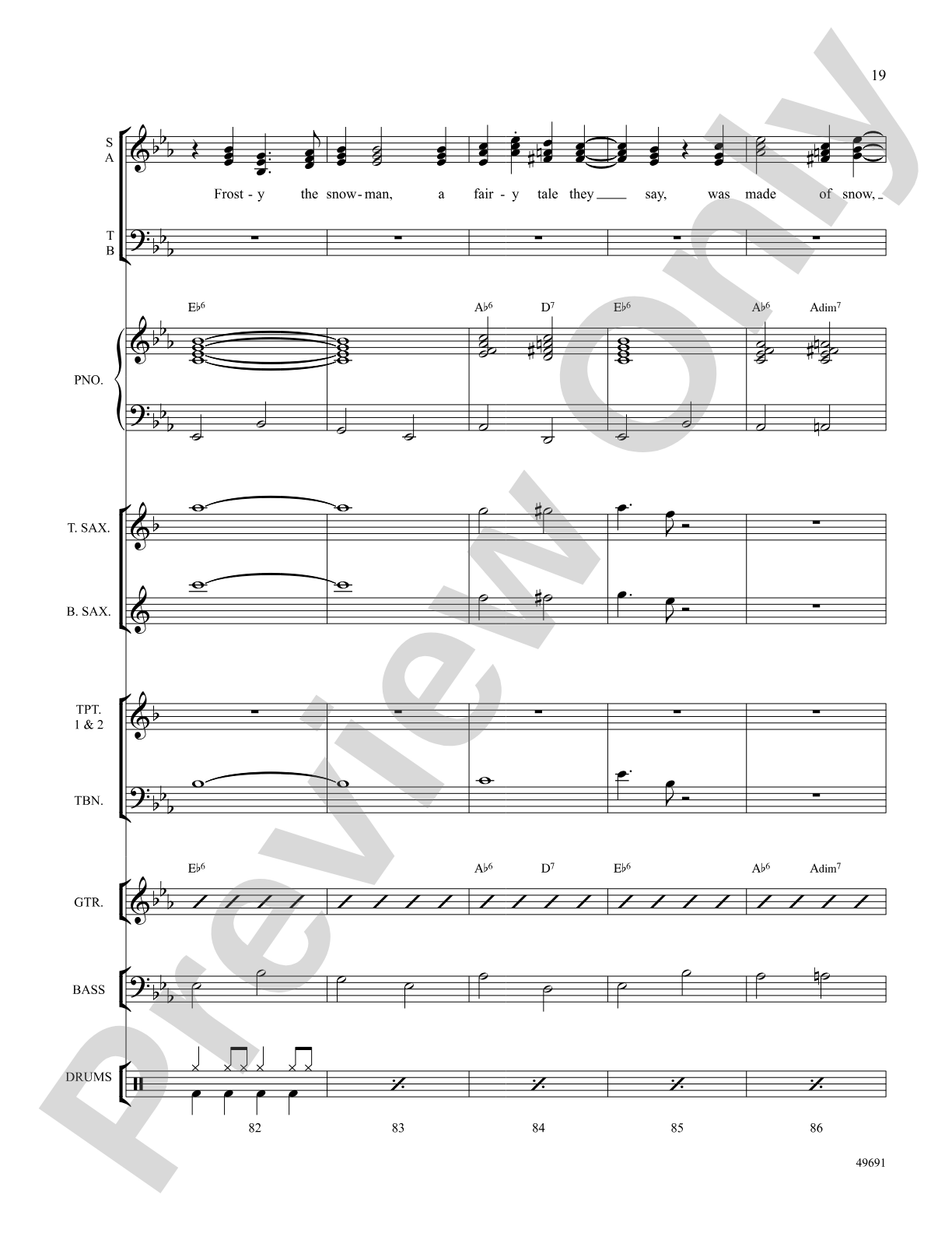 Frosty the Snowman: Choral SoundPax