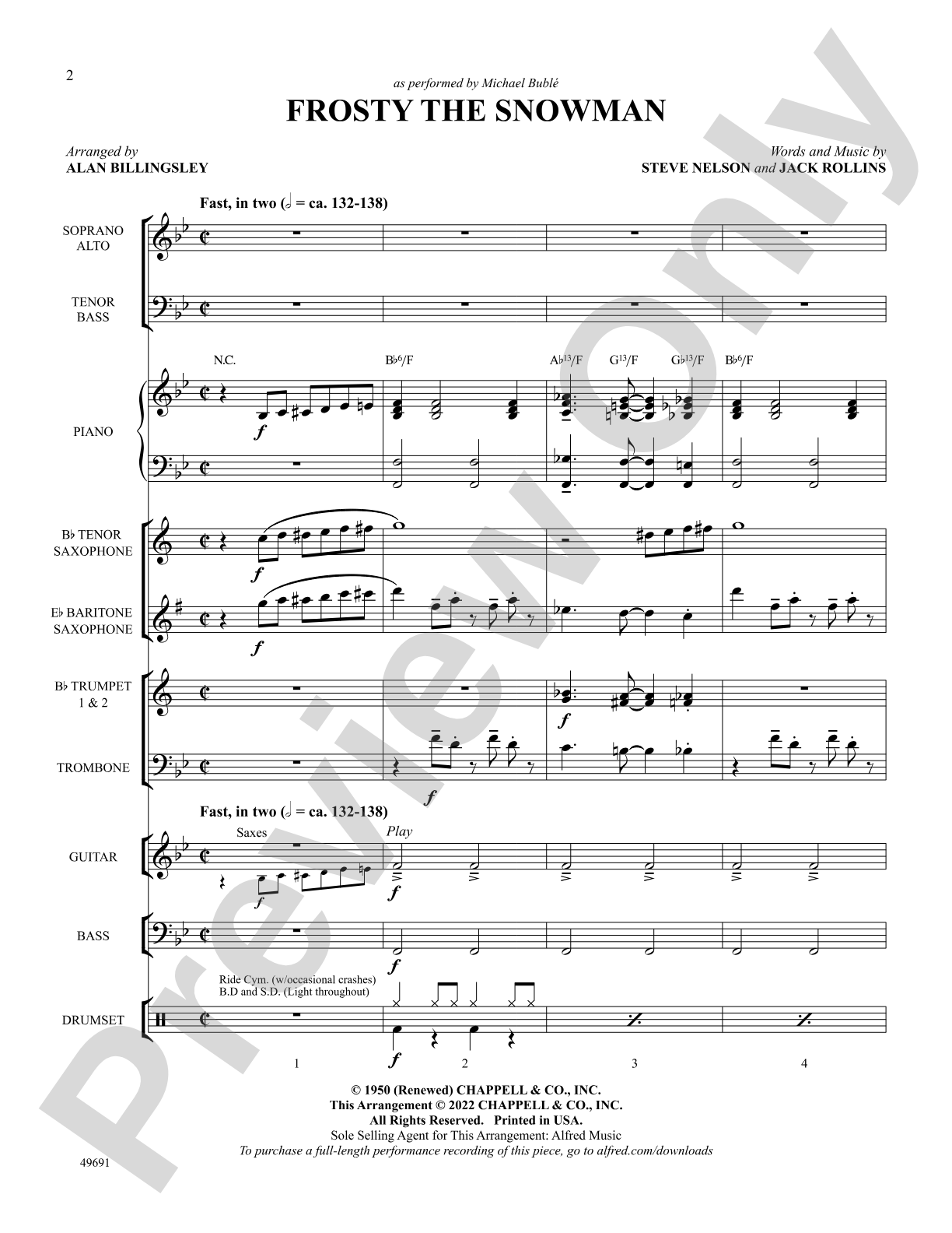 Frosty the Snowman: Choral SoundPax