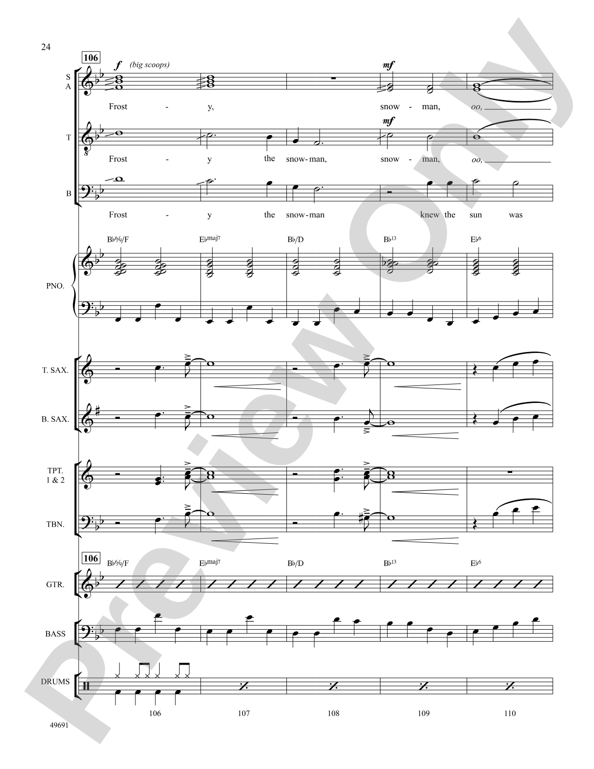 Frosty the Snowman: Choral SoundPax