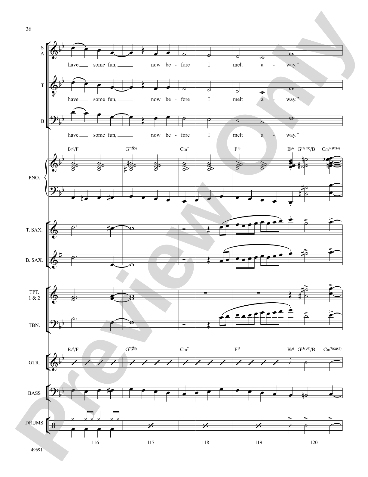 Frosty the Snowman: Choral SoundPax