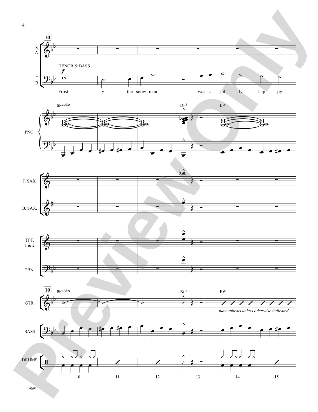 Frosty the Snowman: Choral SoundPax