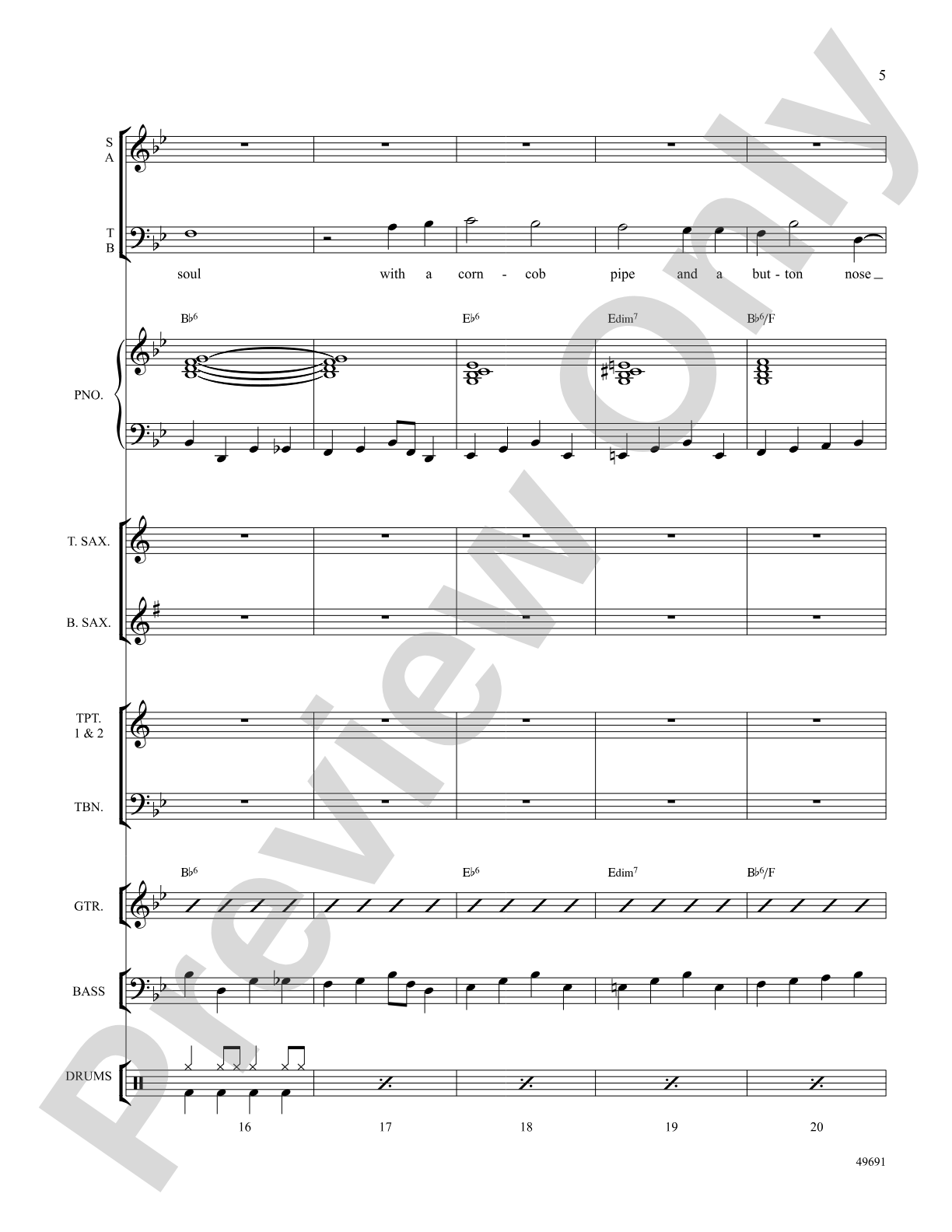 Frosty the Snowman: Choral SoundPax