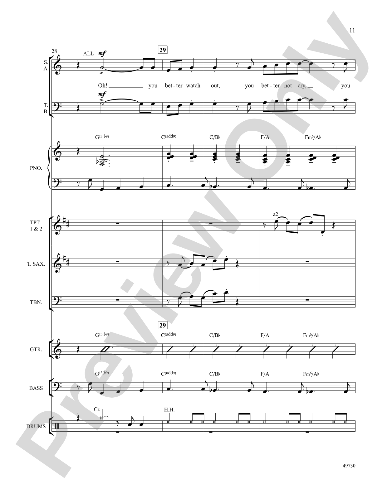 Santa Claus Is Comin' to Town: Choral SoundPax