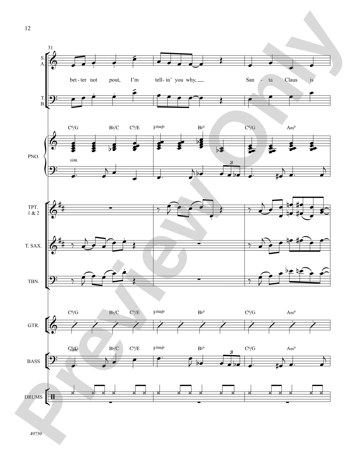 Santa Claus Is Comin' to Town: Choral SoundPax