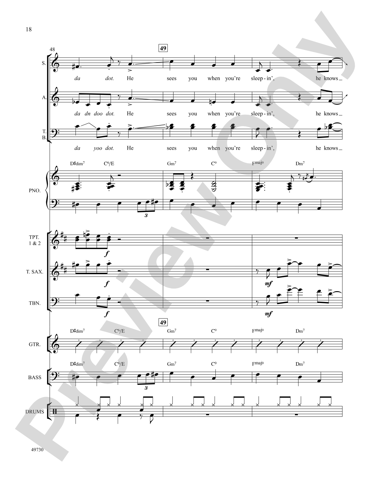 Santa Claus Is Comin' to Town: Choral SoundPax