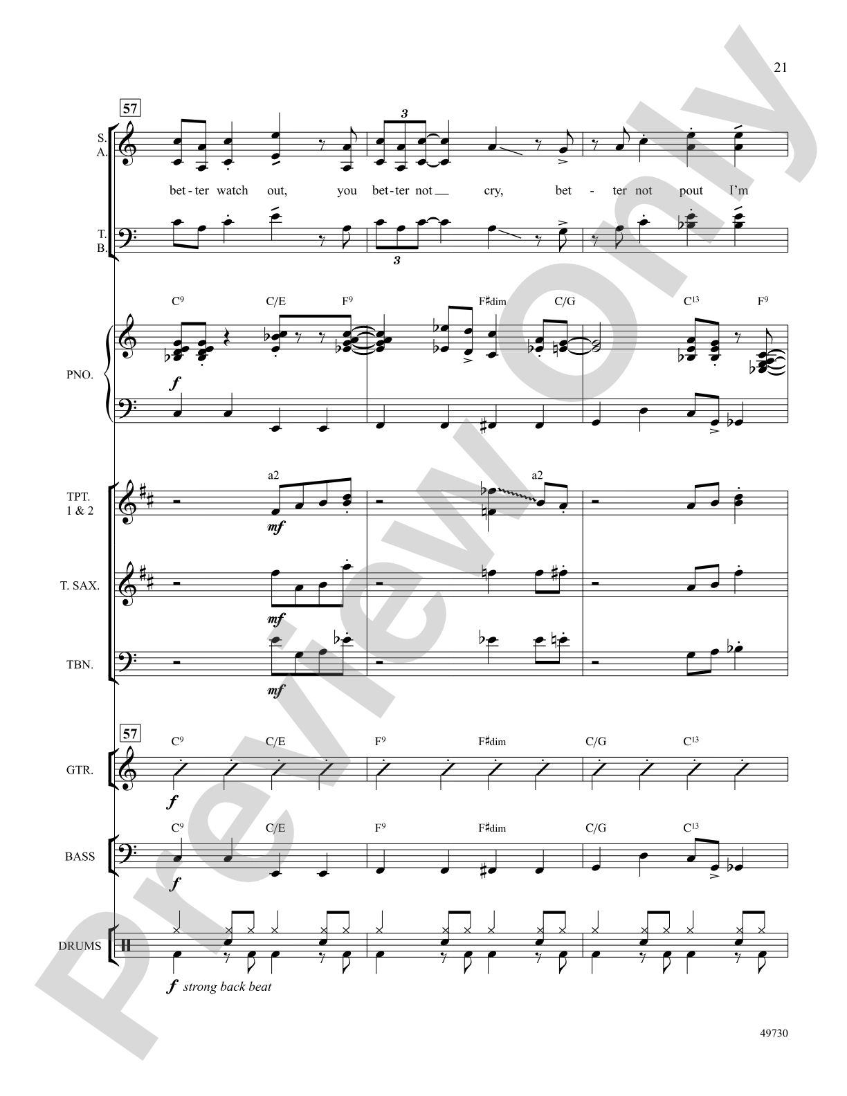 Santa Claus Is Comin' to Town: Choral SoundPax