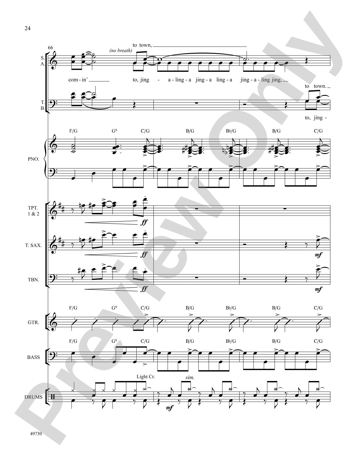Santa Claus Is Comin' to Town: Choral SoundPax