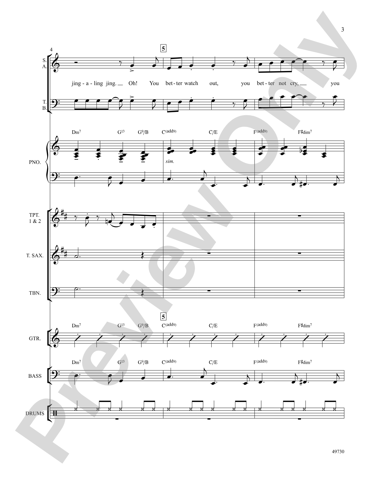Santa Claus Is Comin' to Town: Choral SoundPax