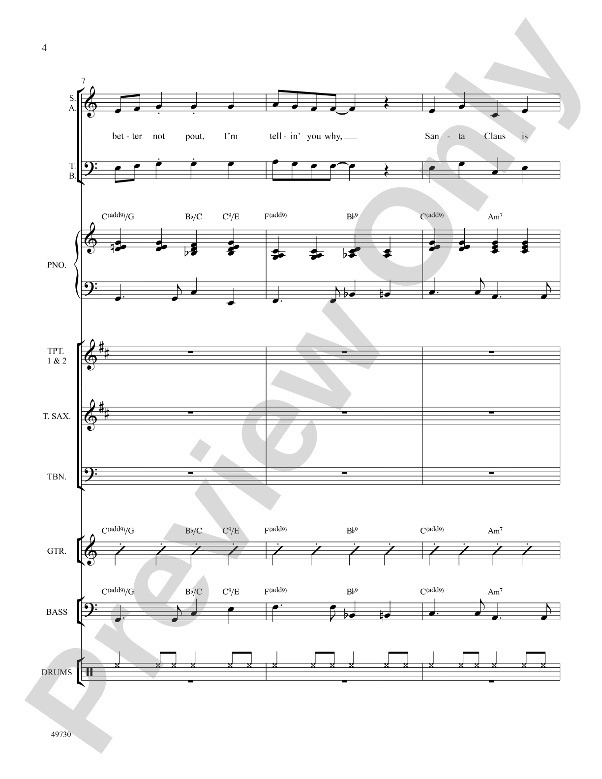 Santa Claus Is Comin' to Town: Choral SoundPax