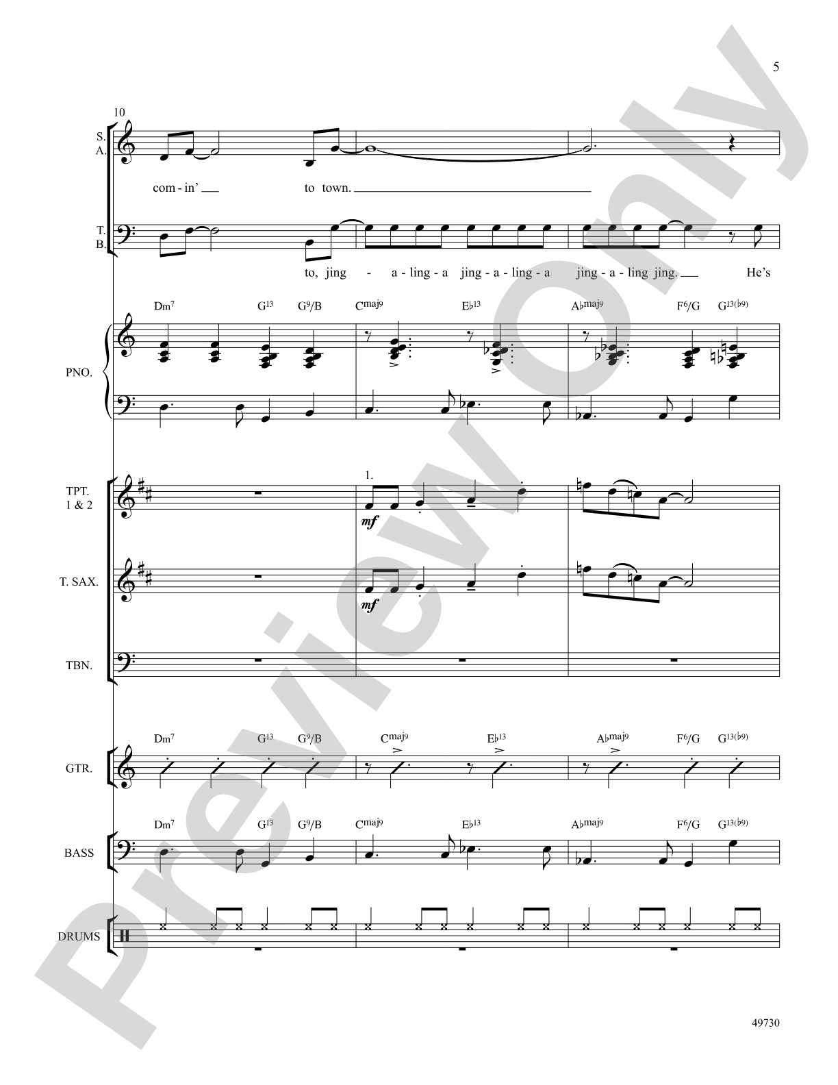 Santa Claus Is Comin' to Town: Choral SoundPax