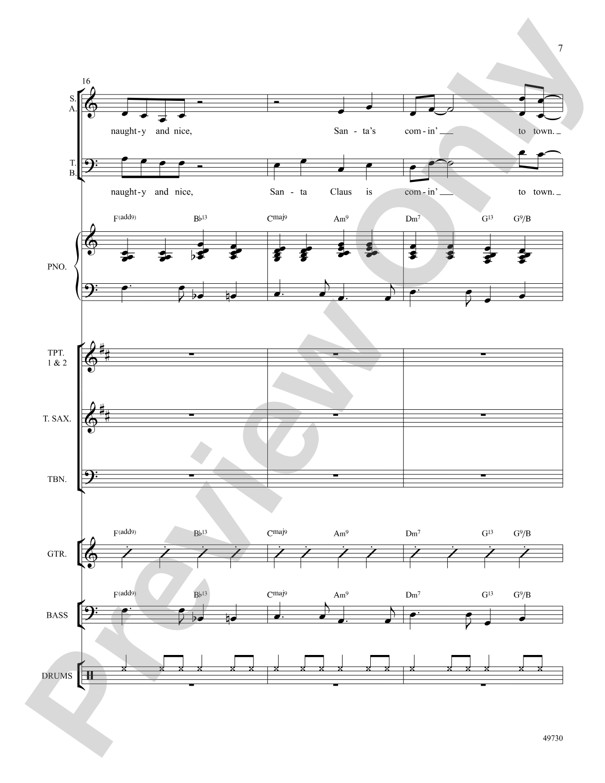Santa Claus Is Comin' to Town: Choral SoundPax