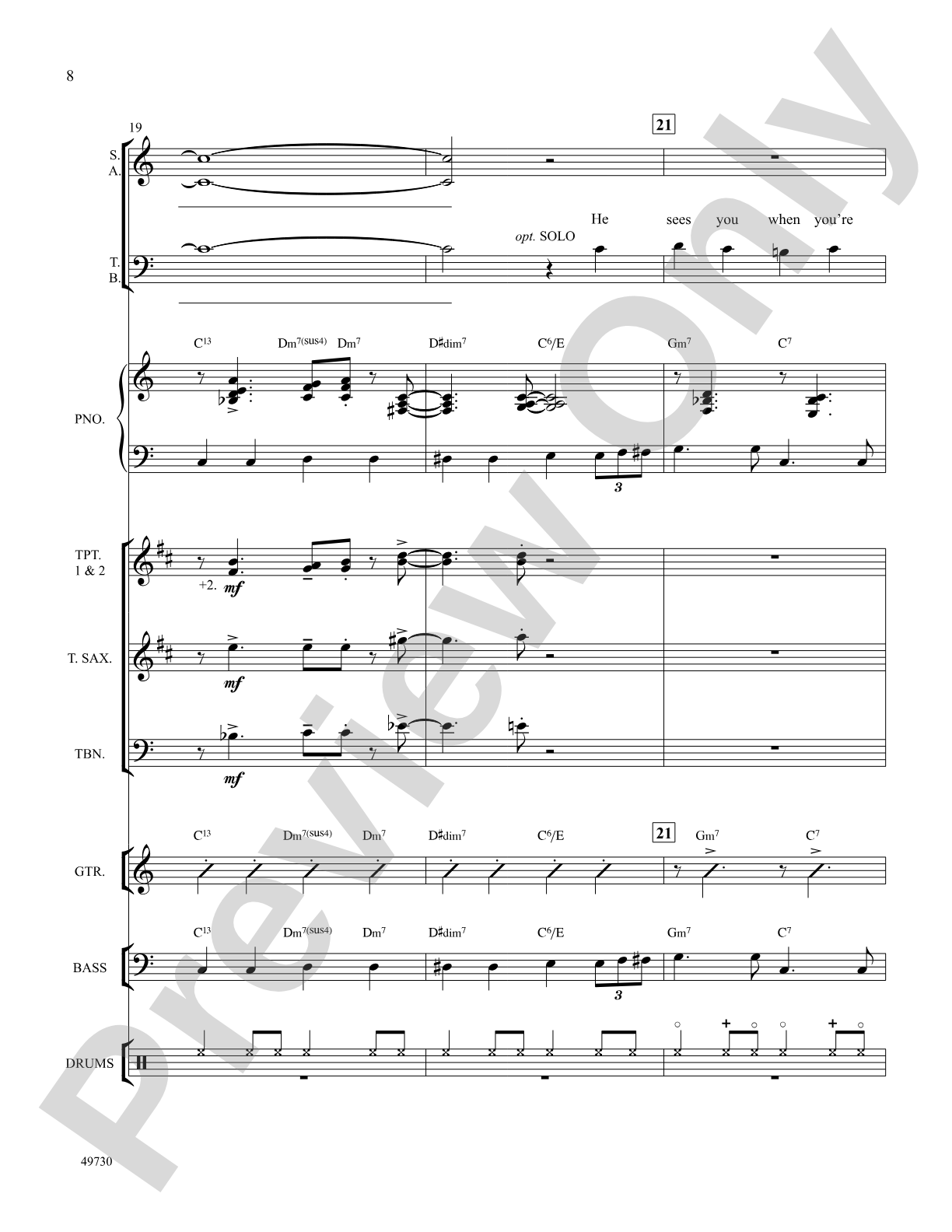 Santa Claus Is Comin' to Town: Choral SoundPax