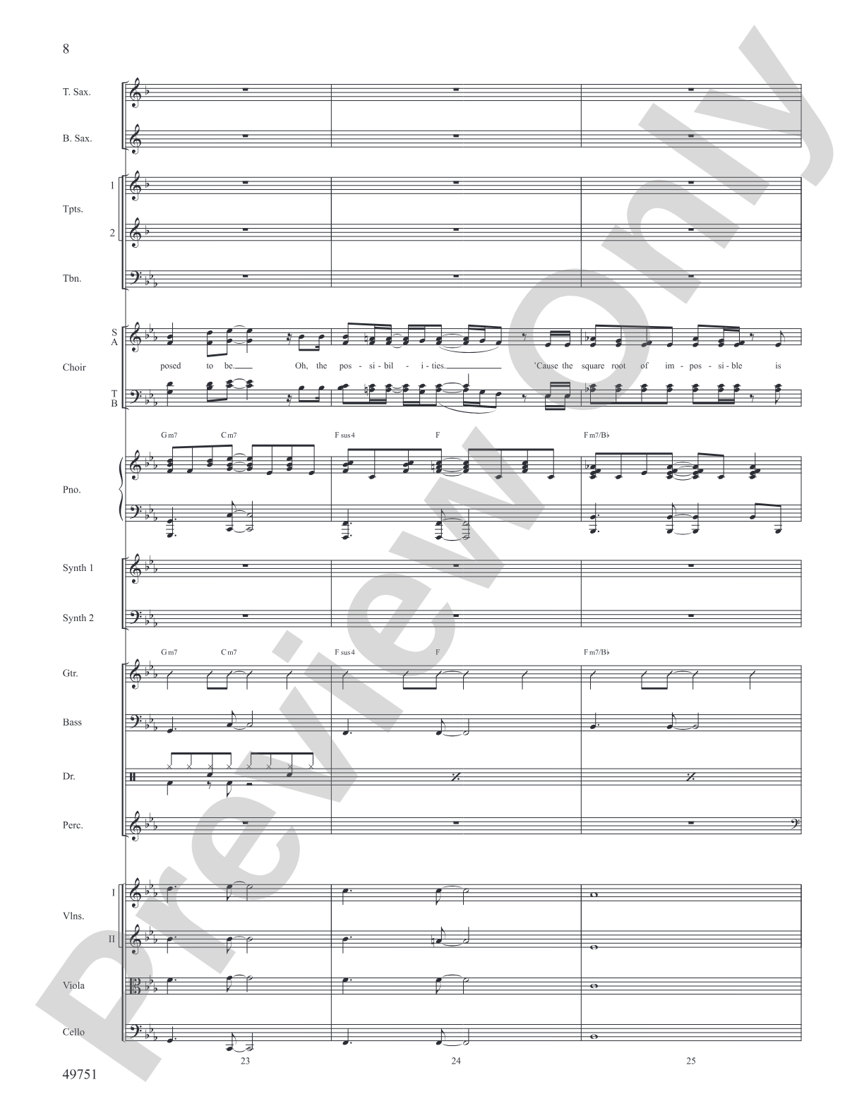 The Square Root of Possible: Score