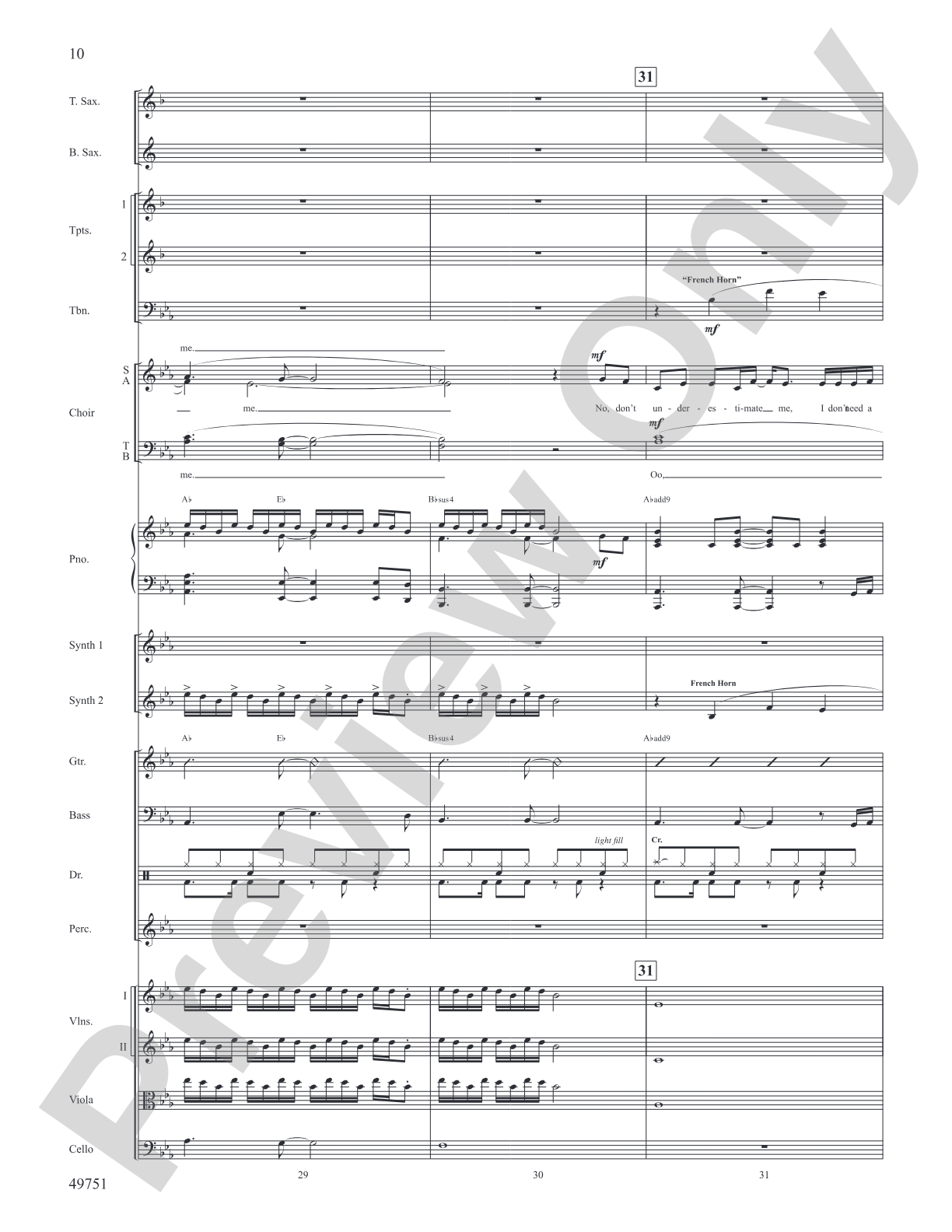 The Square Root of Possible: Score