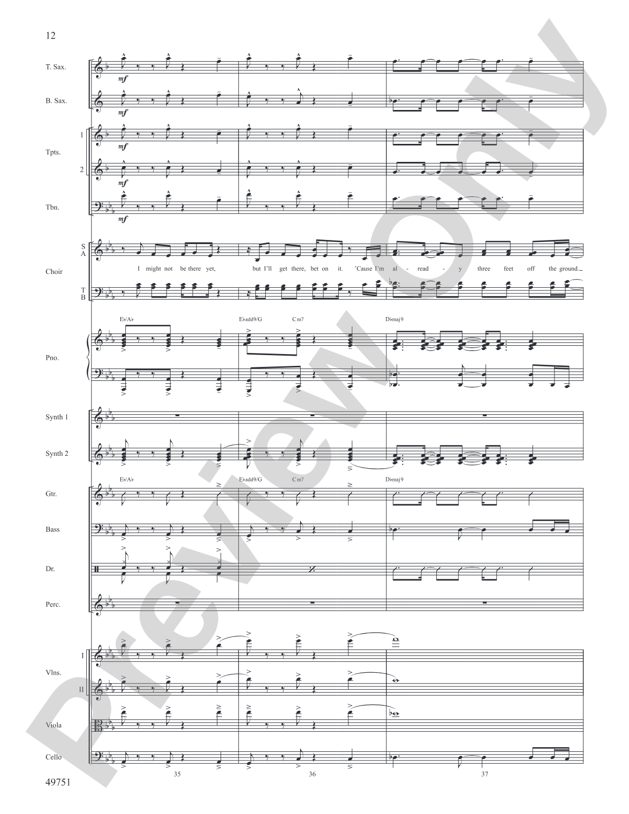 The Square Root of Possible: Score