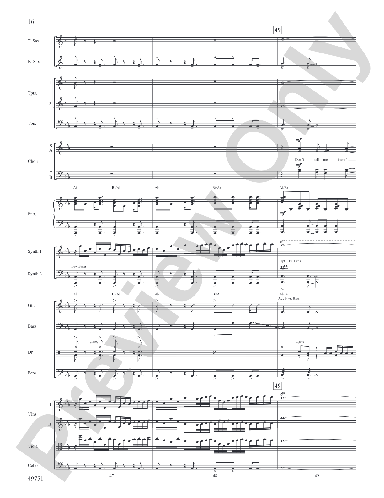 The Square Root of Possible: Score