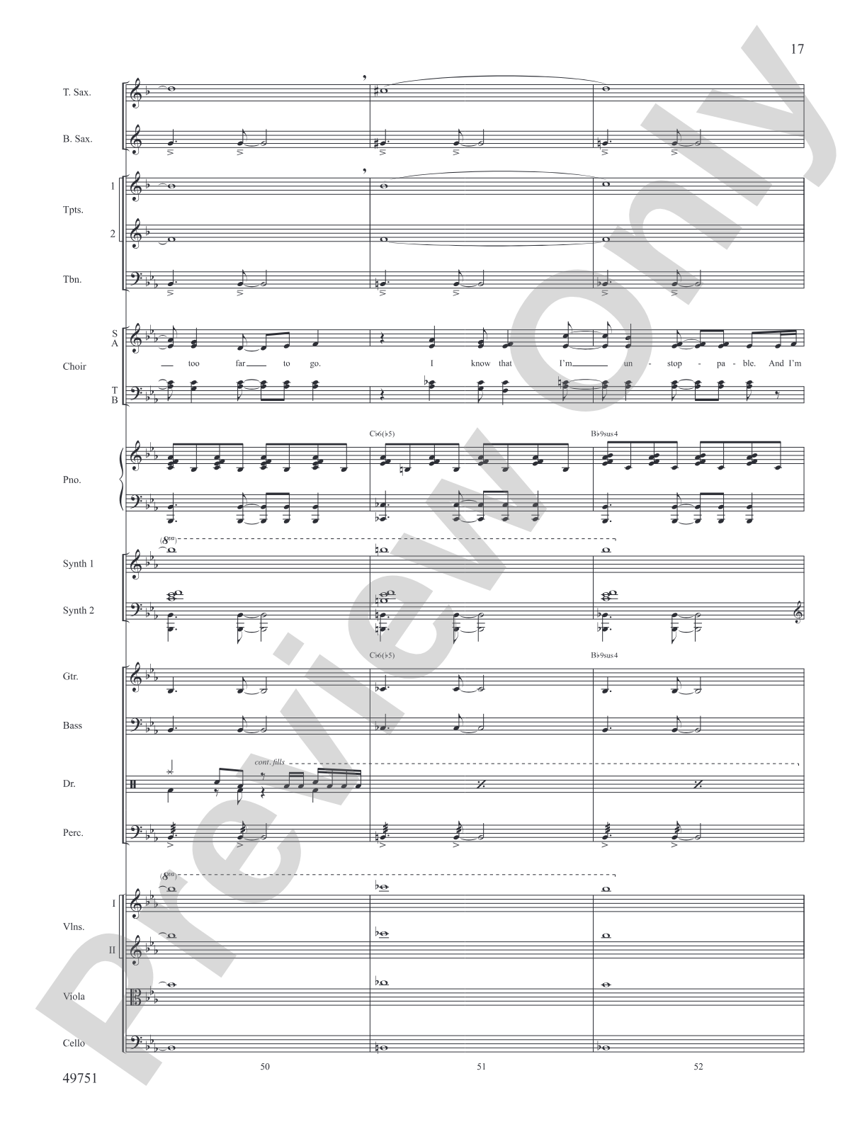 The Square Root of Possible: Score