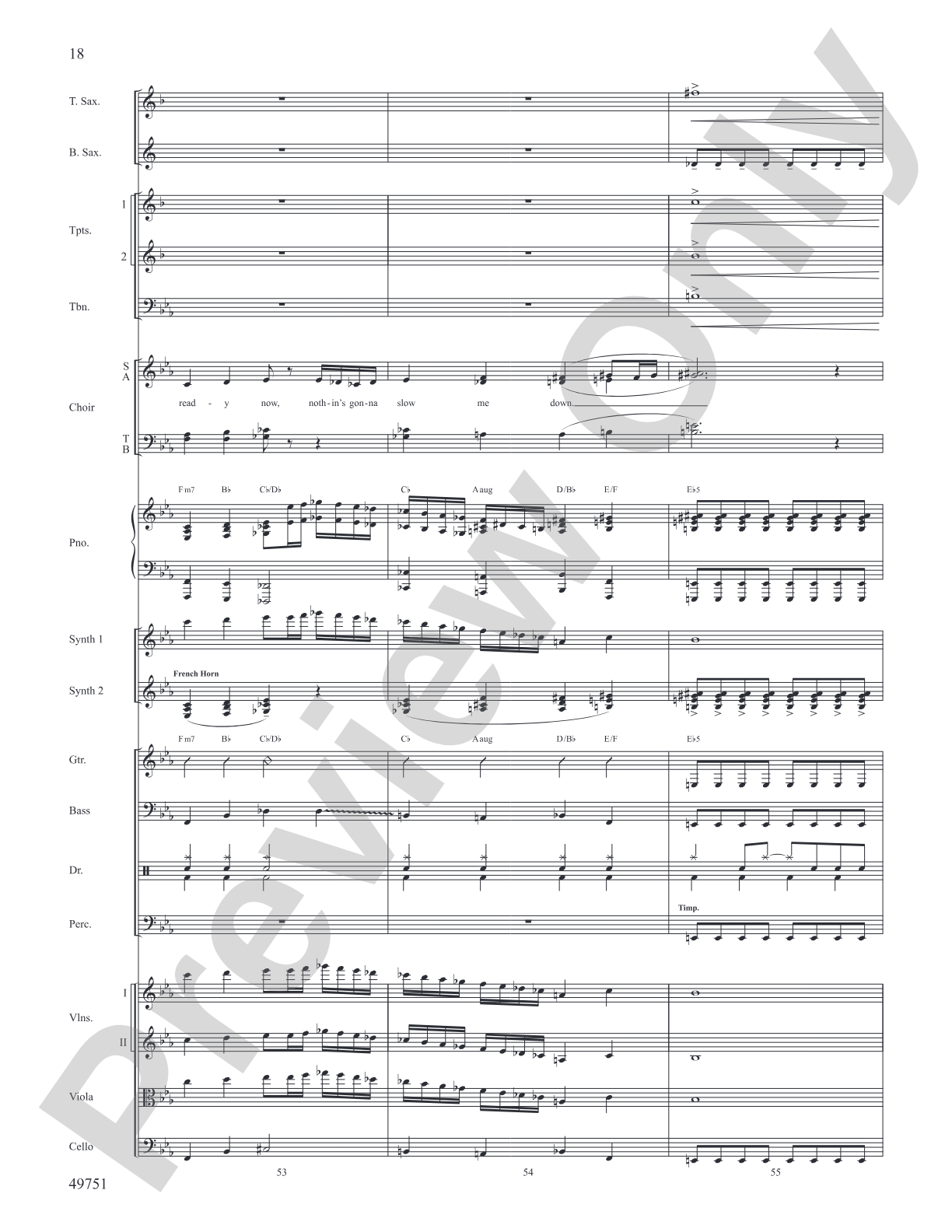 The Square Root of Possible: Score