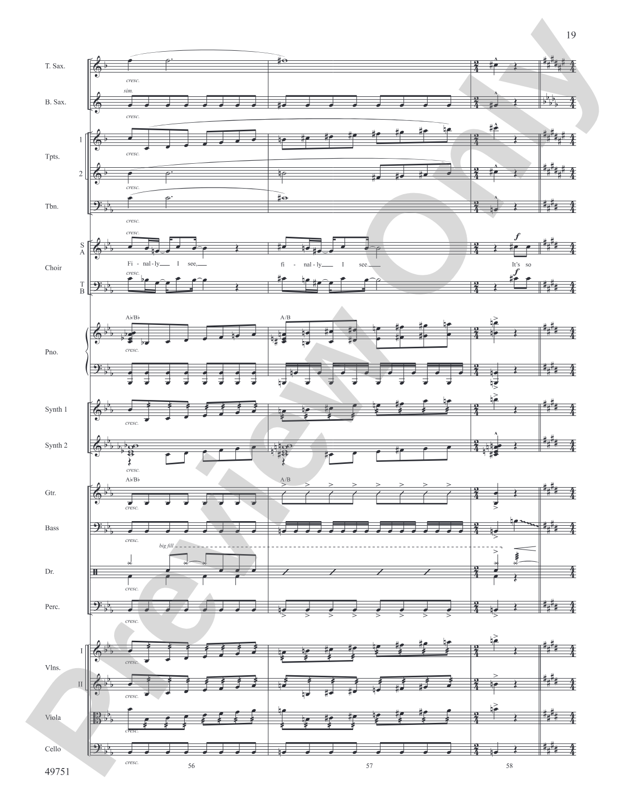 The Square Root of Possible: Score