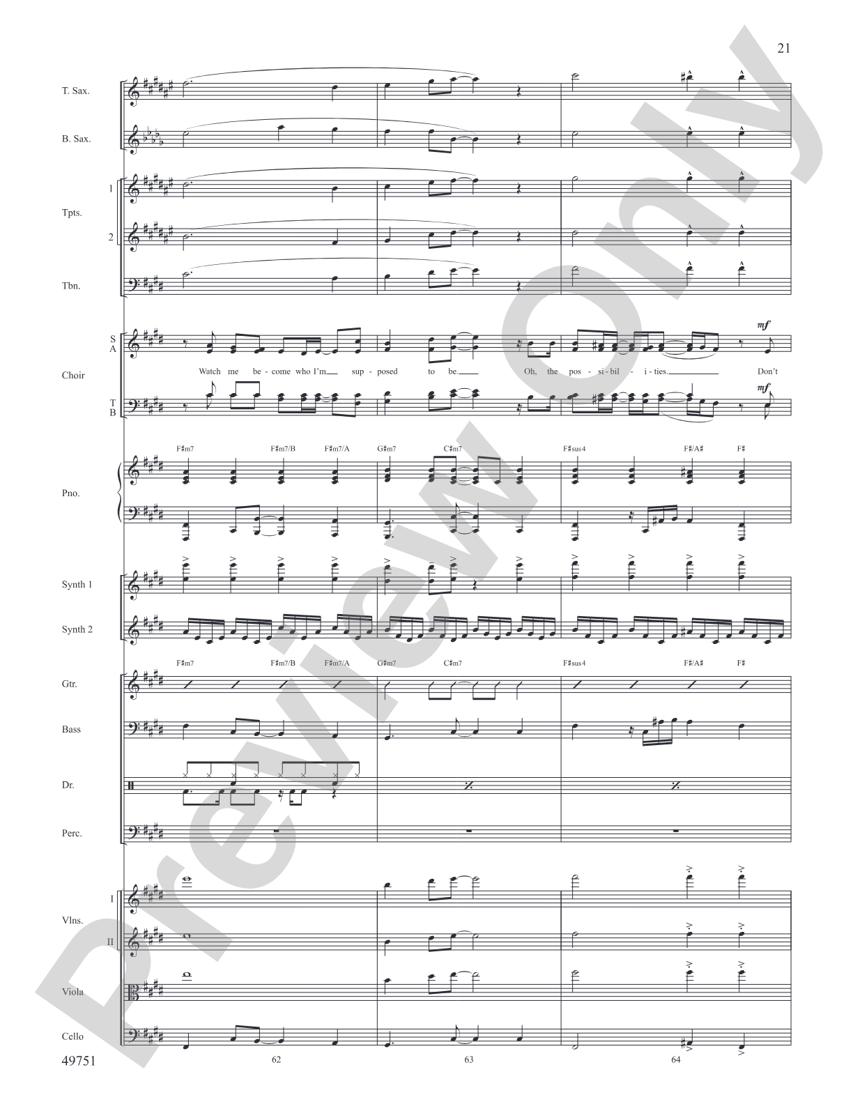 The Square Root of Possible: Score