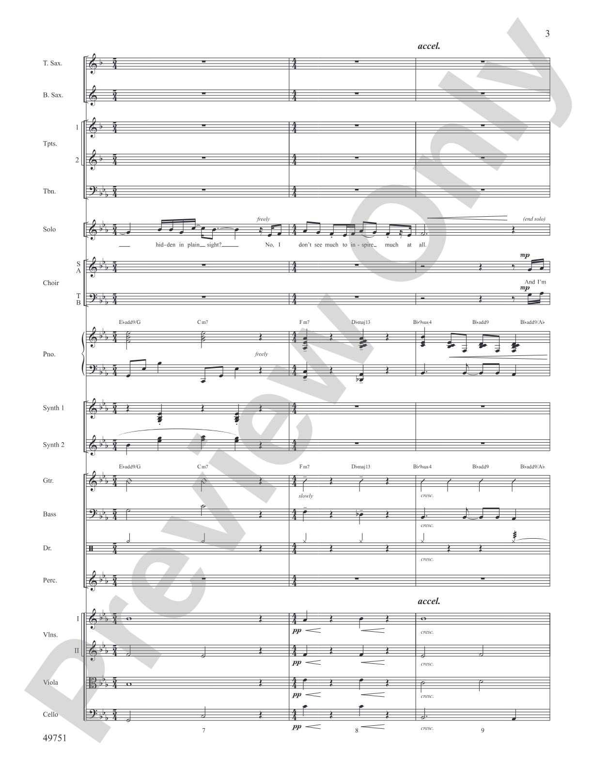 The Square Root of Possible: Score