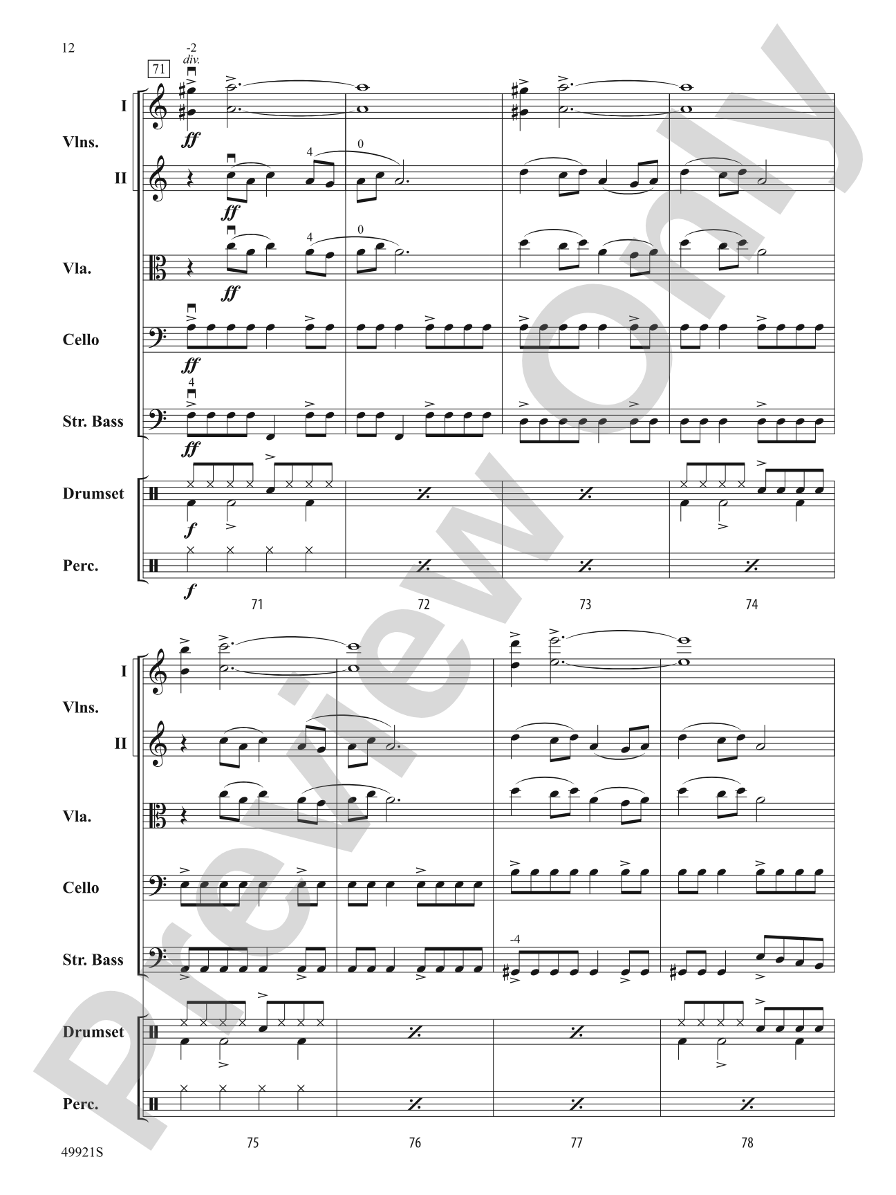Black Adam: String Orchestra Conductor Score & Parts