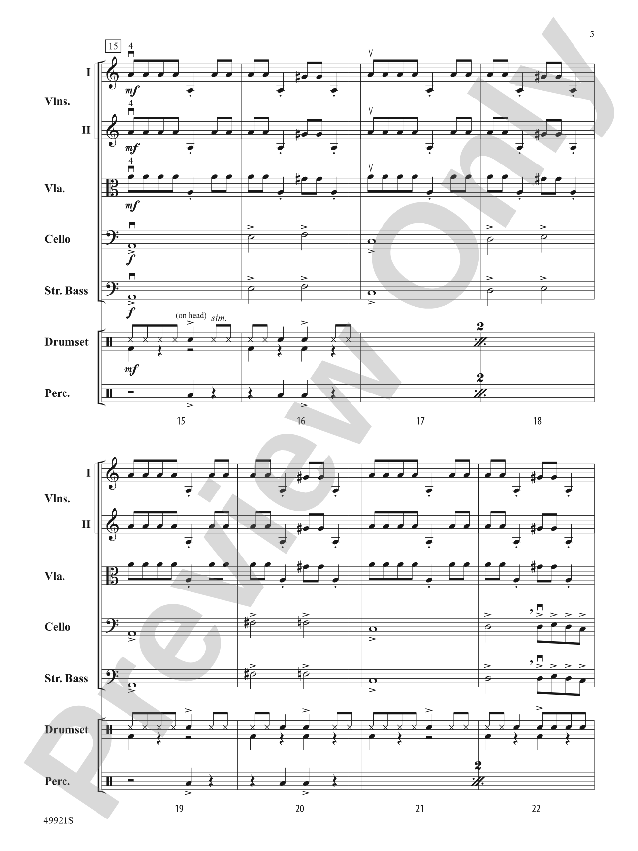 Black Adam: String Orchestra Conductor Score & Parts