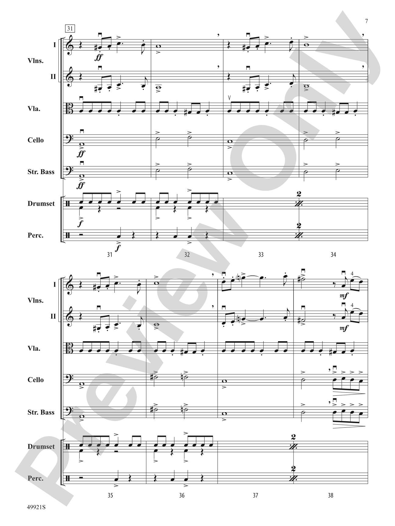 Black Adam: String Orchestra Conductor Score & Parts