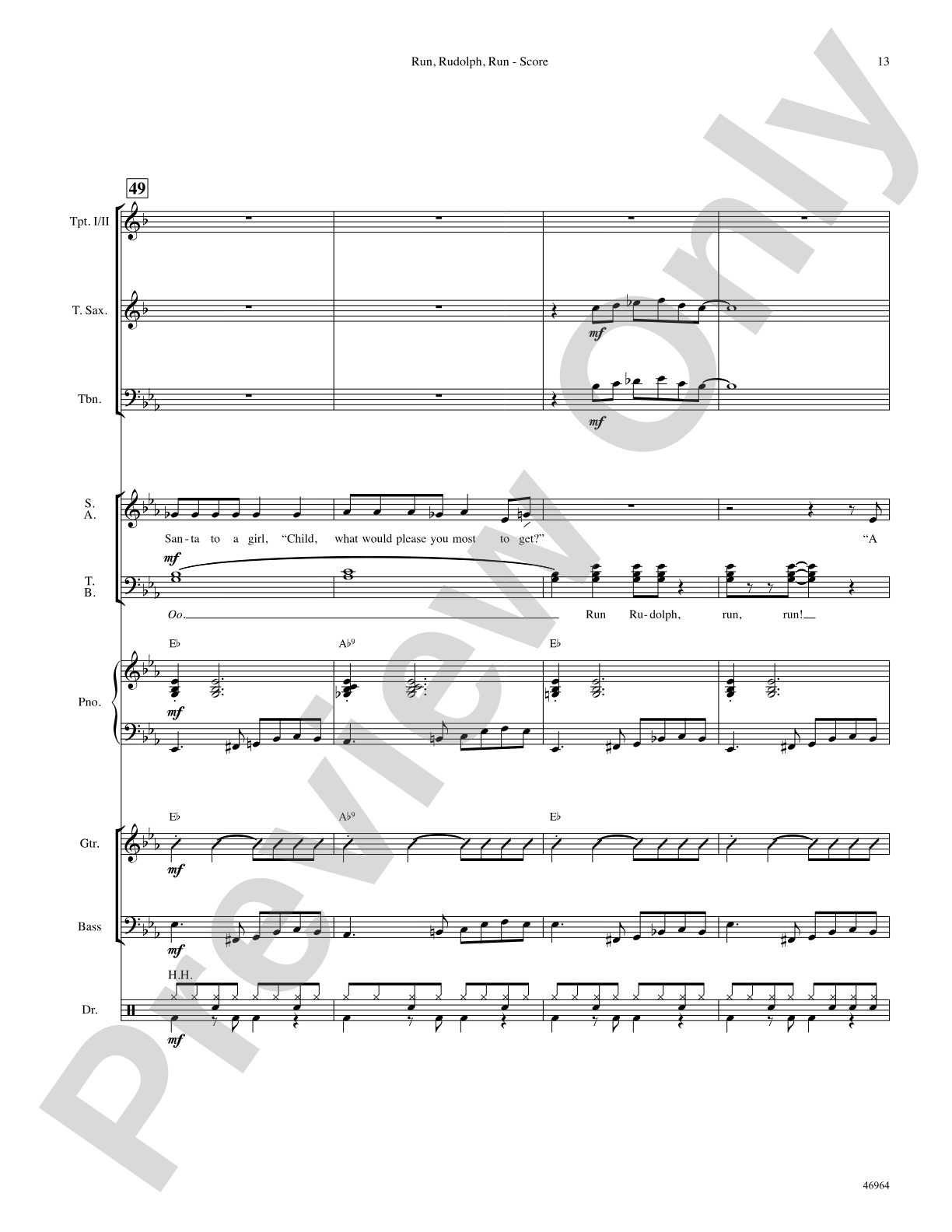Run, Rudolph, Run: Choral SoundPax