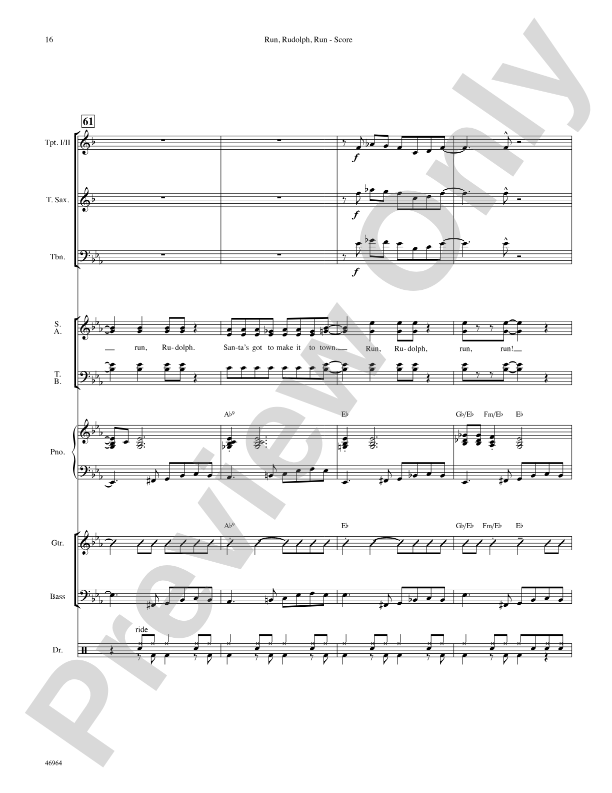 Run, Rudolph, Run: Choral SoundPax