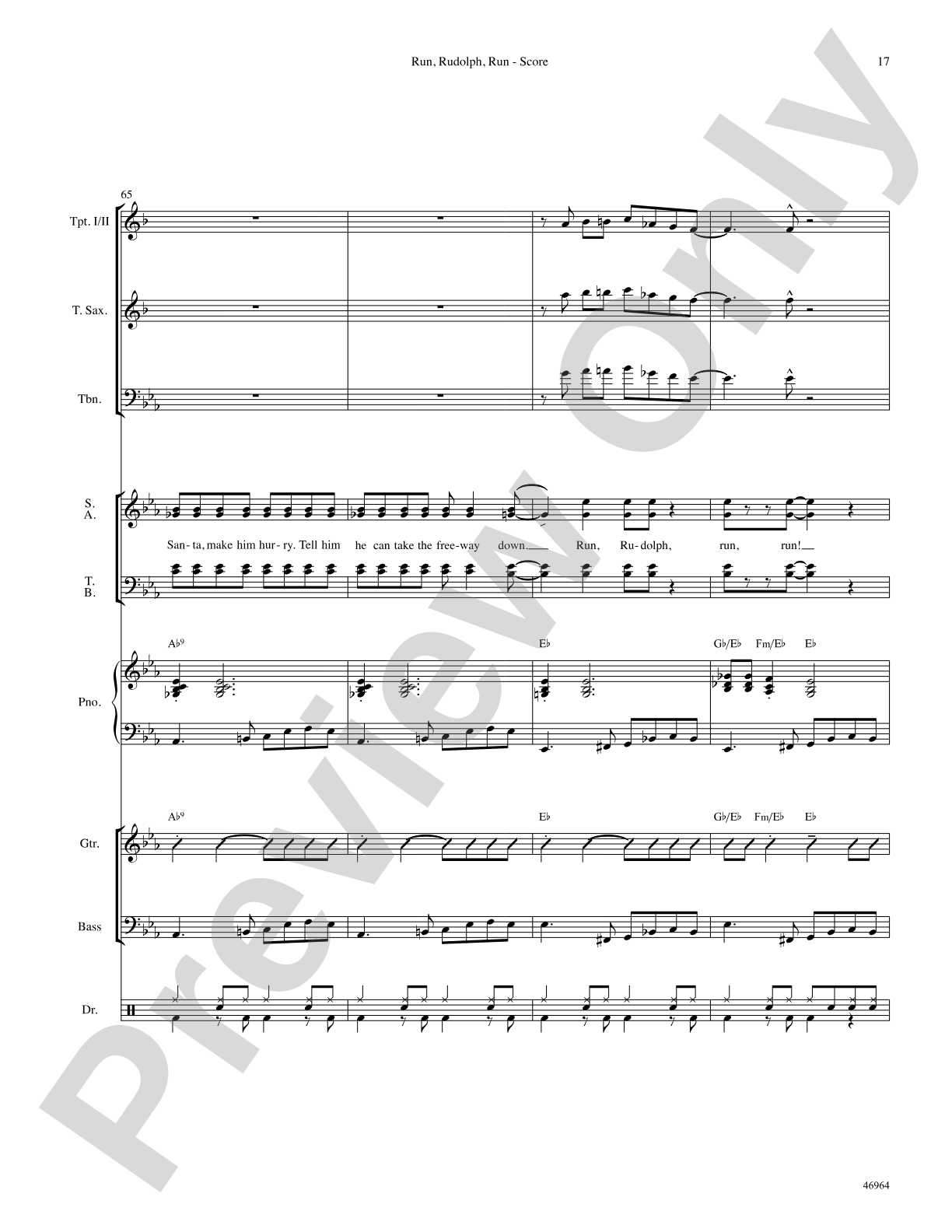 Run, Rudolph, Run: Choral SoundPax