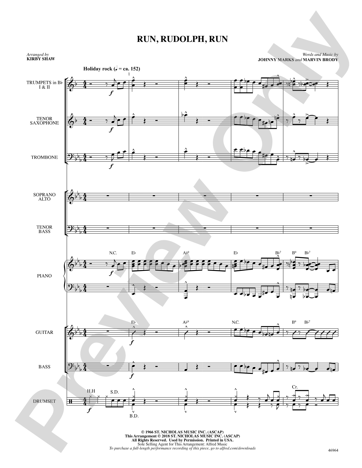 Run, Rudolph, Run: Choral SoundPax