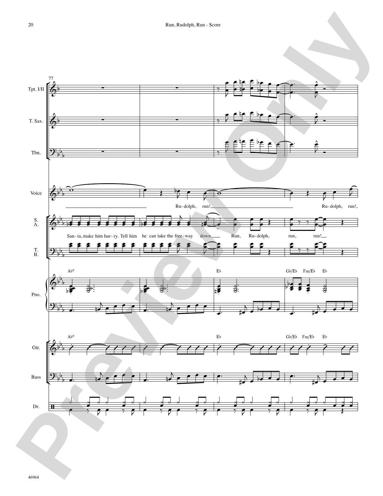 Run, Rudolph, Run: Choral SoundPax