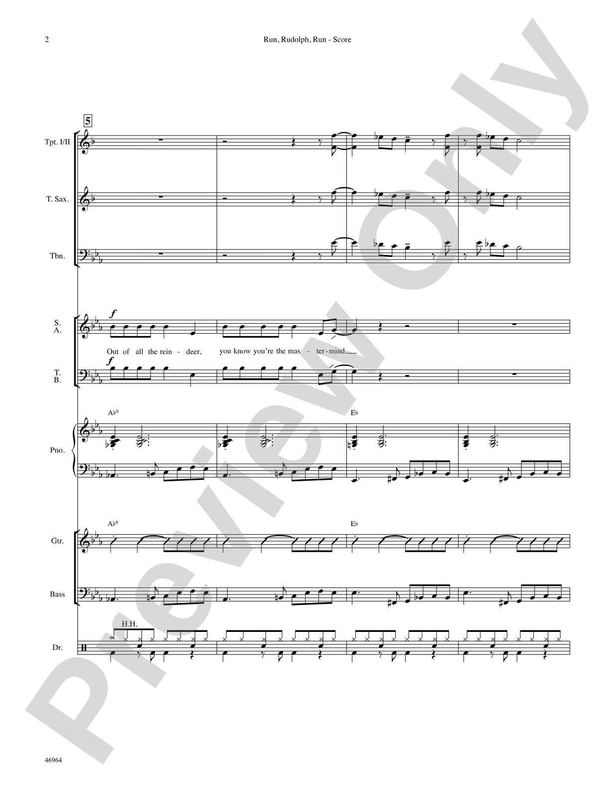 Run, Rudolph, Run: Choral SoundPax