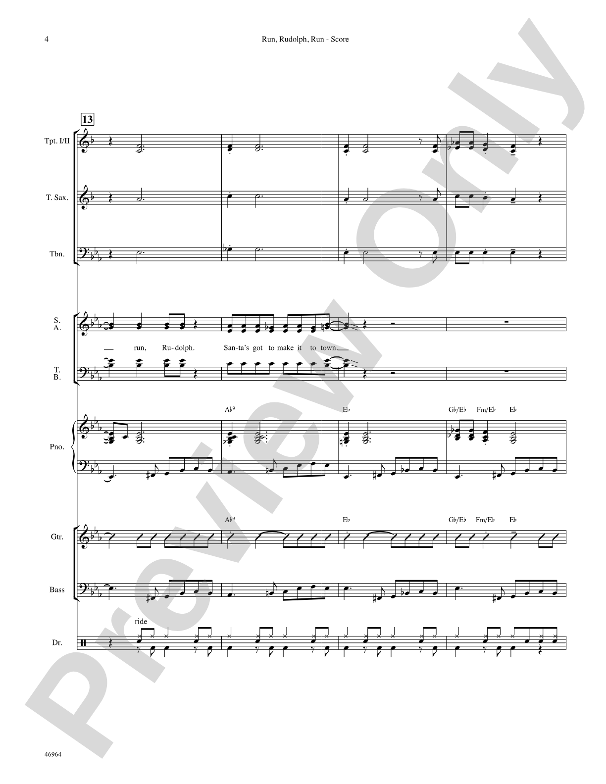 Run, Rudolph, Run: Choral SoundPax