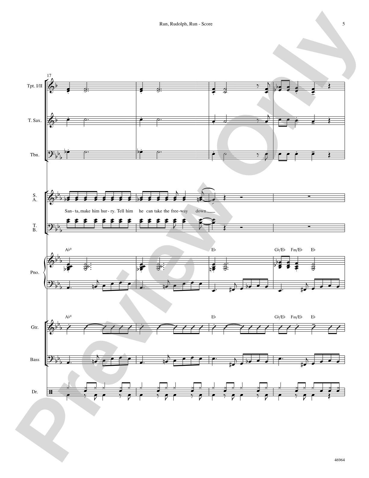 Run, Rudolph, Run: Choral SoundPax
