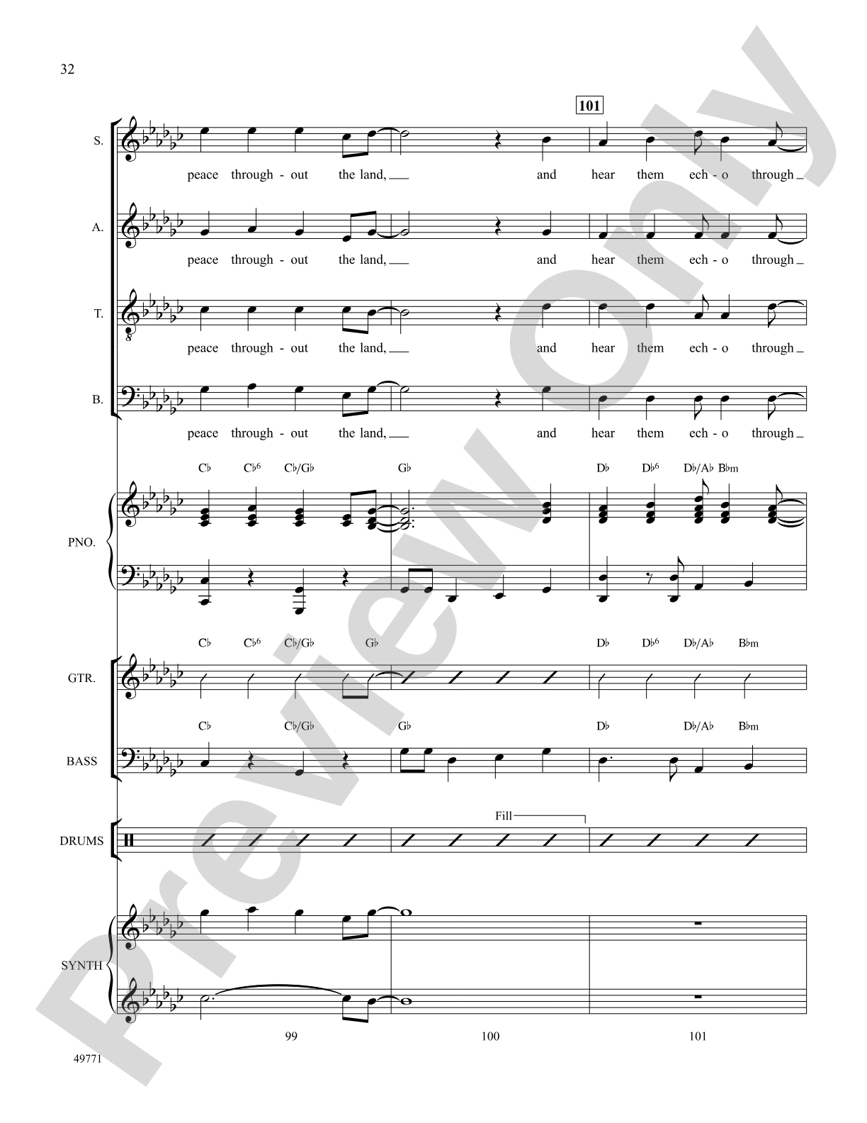 I'd Like to Teach the World to Sing: Score