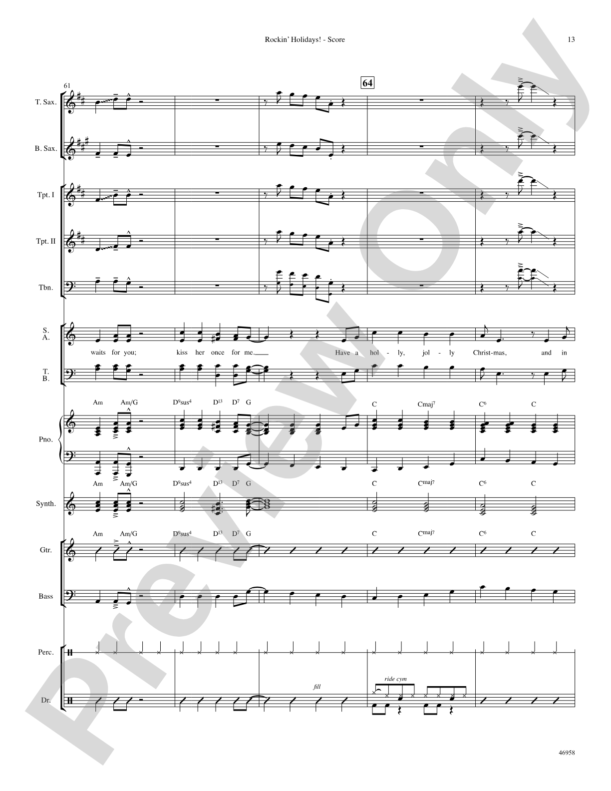 Rockin' Holidays!: Choral SoundPax