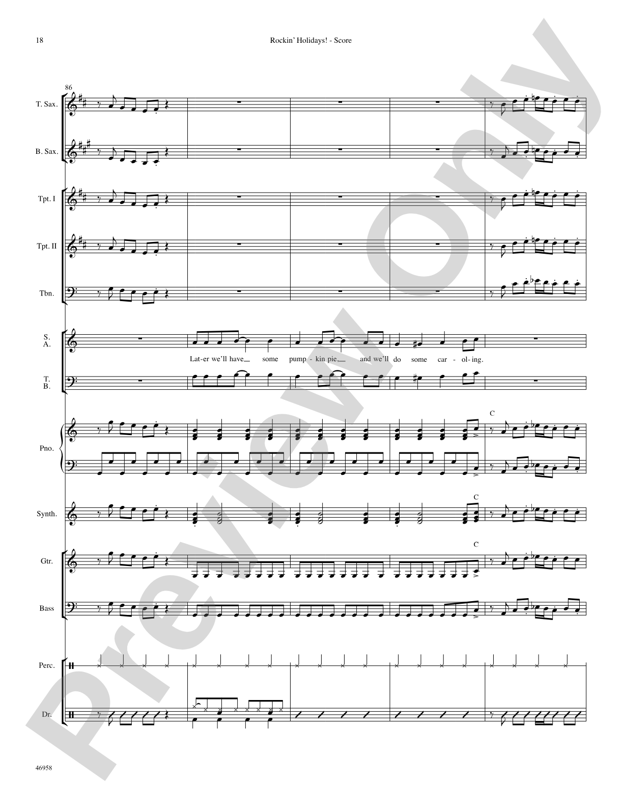 Rockin' Holidays!: Choral SoundPax