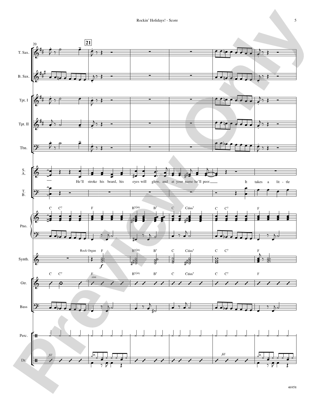 Rockin' Holidays!: Choral SoundPax