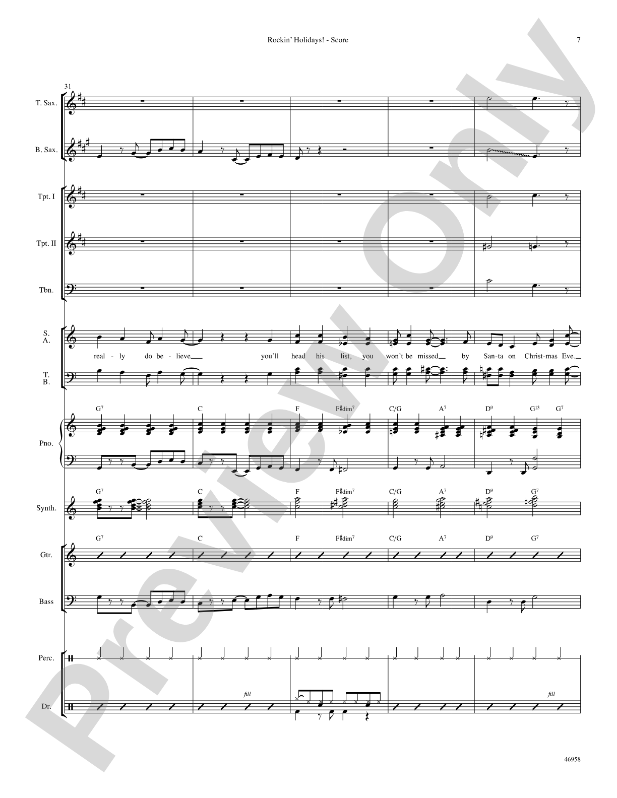 Rockin' Holidays!: Choral SoundPax